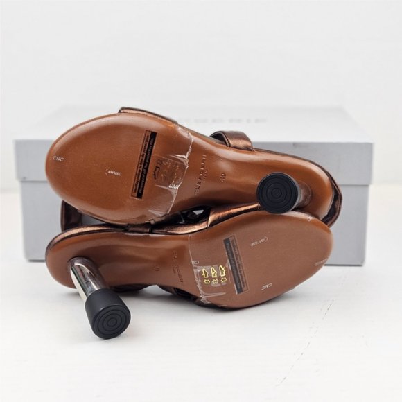 Clergerie Kae Sandals Lambskin Metal Rust - Picture 8 of 9